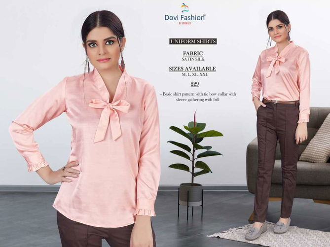 Uniform Shirts Latest Fancy Designer Casual Wear Satin Silk Shirt Collection