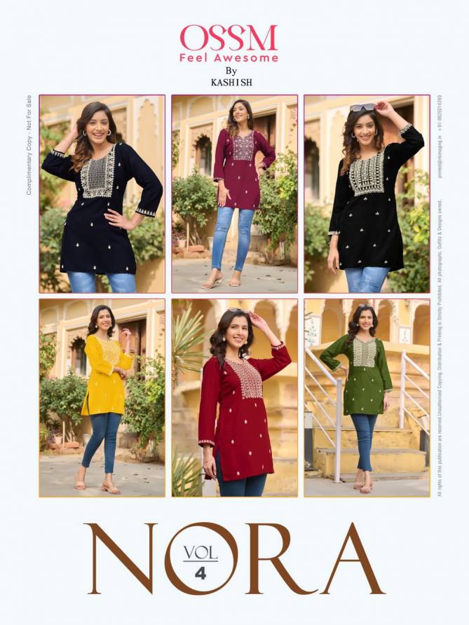 Nora Vol 4 By Ossam Ladies Top 401 To 406 Wholesale clothing suppliers in India