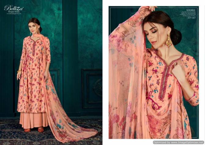 Belliza Noorie Latest Collection Of Full Printed Pure Pashmina Dresss Material Collection 