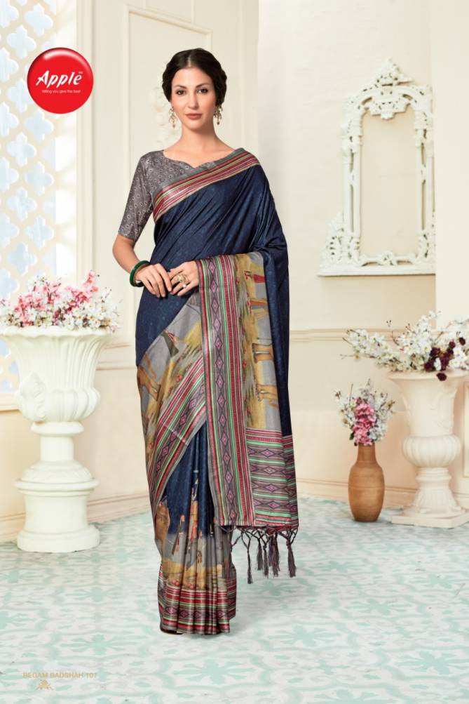APPLE BEGAM BADSHAH Latest Designer fancy Regular Wear Dola Patta Fancy Saree Collection