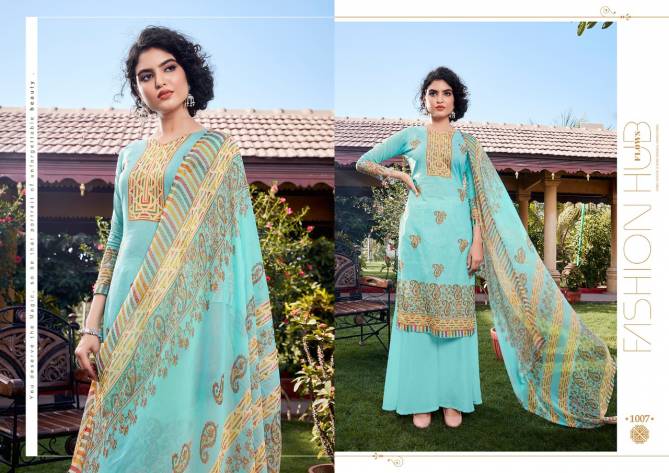 Anita Kesariya Simran Latest fancy Casual Wear Digital Print With Swarovski Diamond Work  Designer Dress Material Collection
