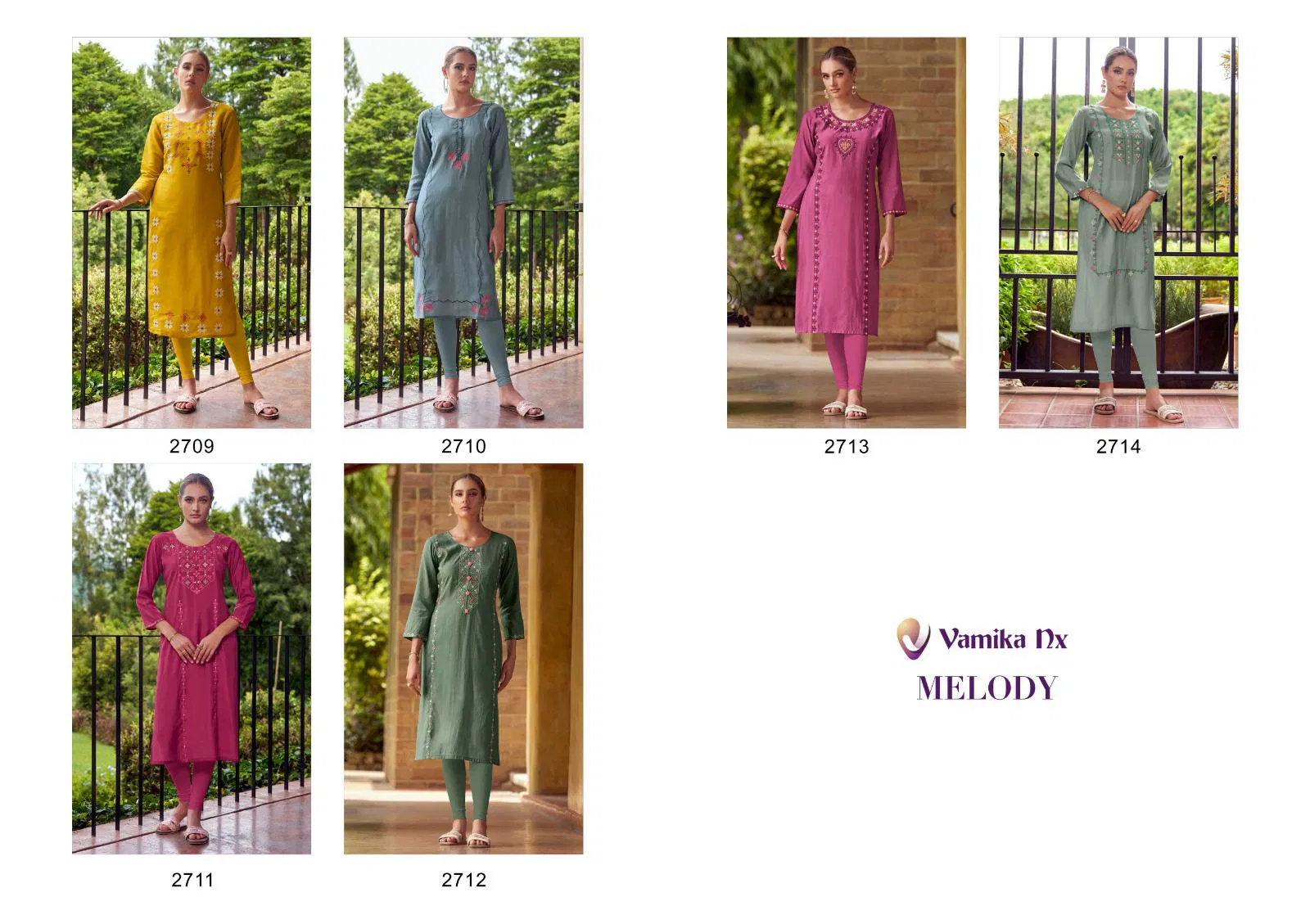 Melody By Vamika Nx Wholesale Kurti With Bottom Suppliers In India