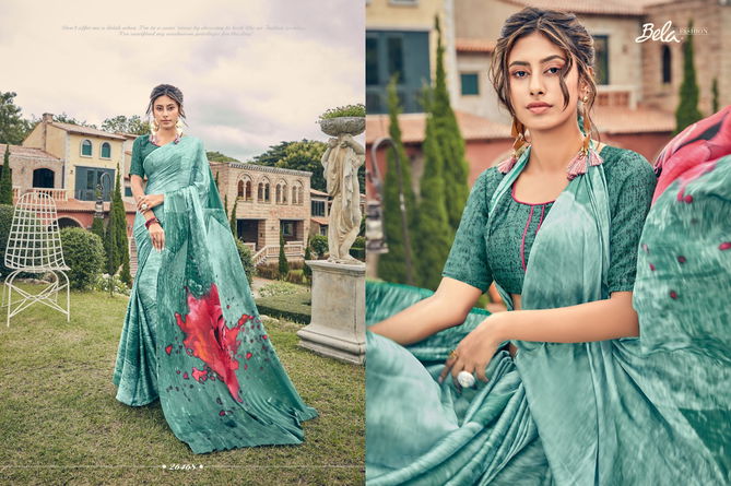 BELA SILKY VOL-7 Latest Fancy Festive Wear Satin Silk Digital Printed saree Collection