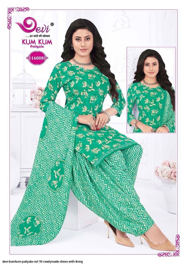 Devi Kumkum Patiyala Vol 16 Indo Cotton Printed Readymade Dress Exporters In india