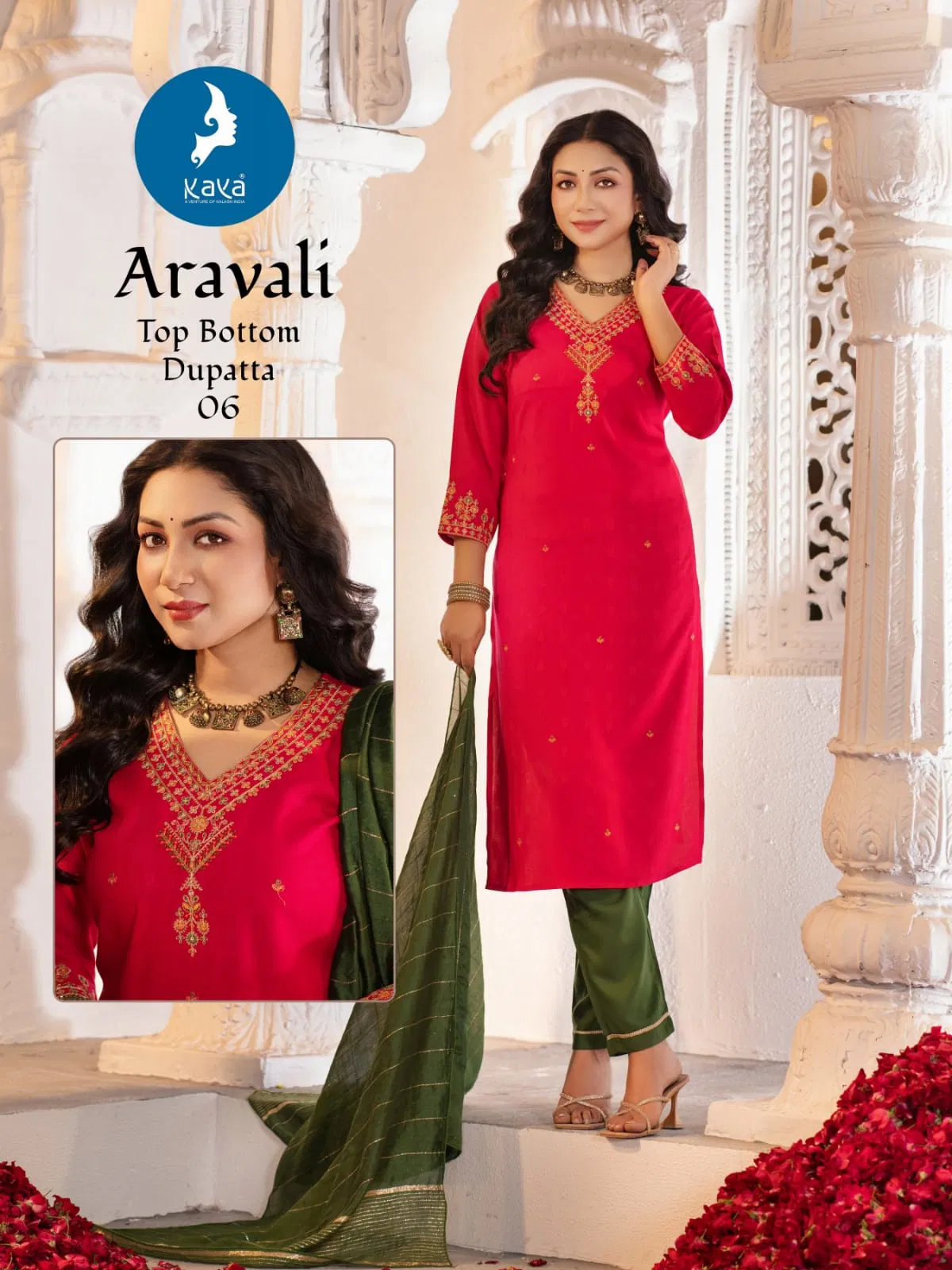 Aravali By Kaya Rayon Kurti With Bottom Dupatta Wholesale Price In Surat