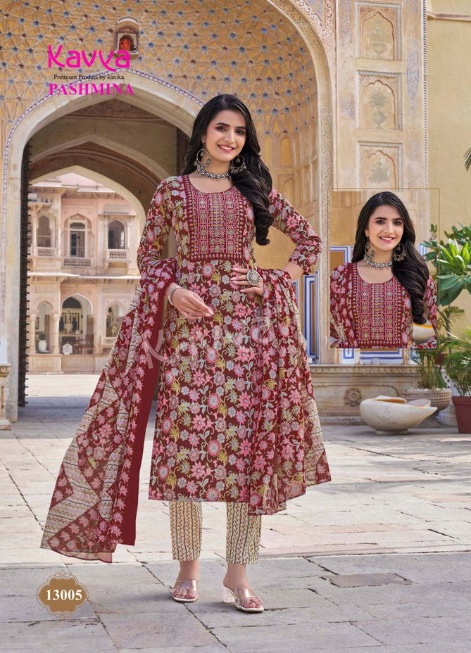 Pashmina Vol 13 By Kavya Kurti With Bottom Dupatta Suppliers In India