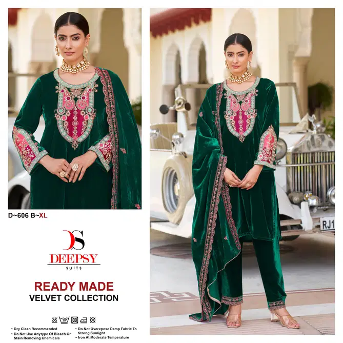 D 606 A To D By Deepsy Velvet Pakistani Readymade Wholesale Online