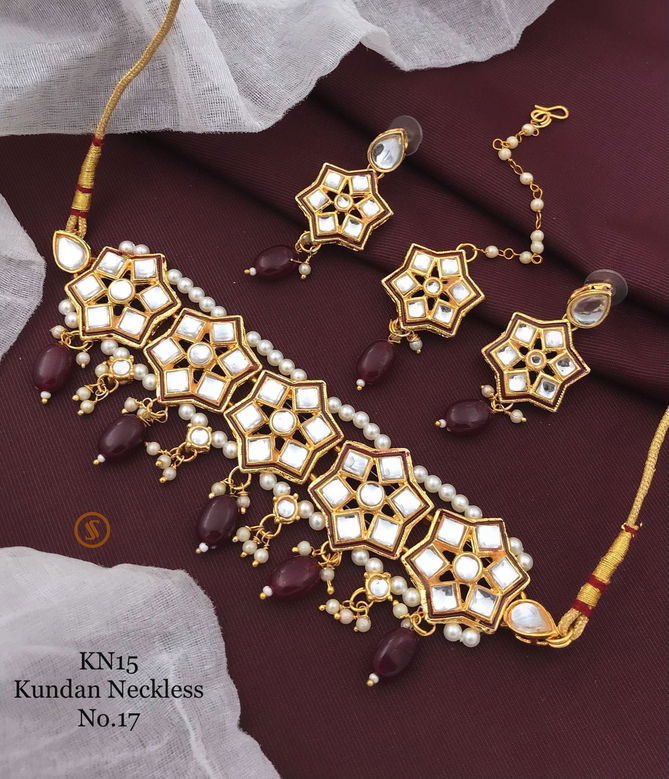 Kn Jewellery15 Kundan Neckless Set Catalog
