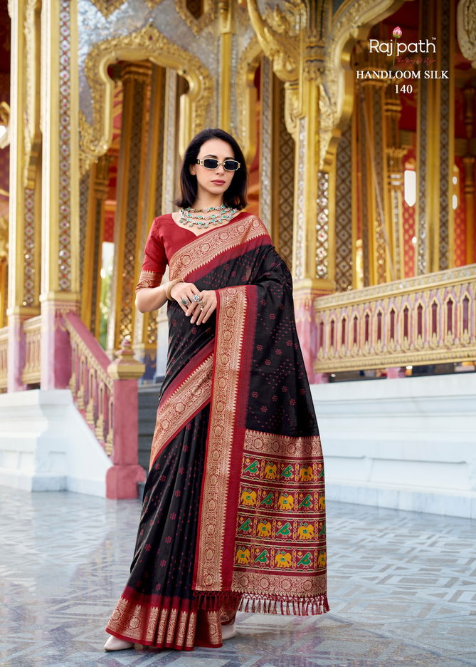 Aradhya Silk By Rajpath Tusser Handloom Silk Saree Wholesale Online