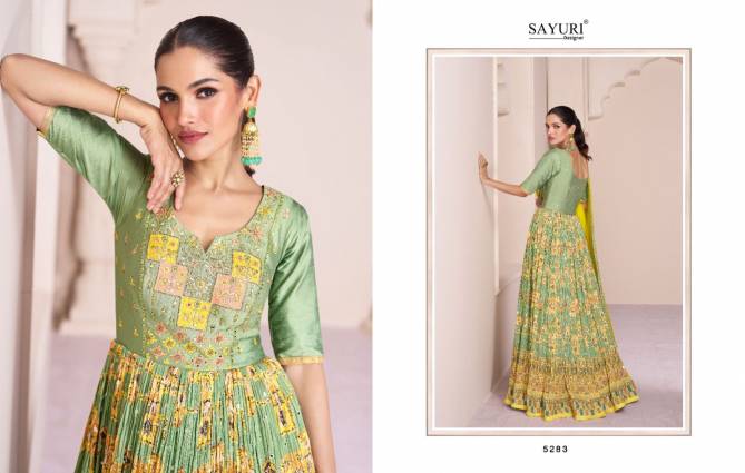 Sayuri Vartika Wedding Wear Embroidered Gown Catalog