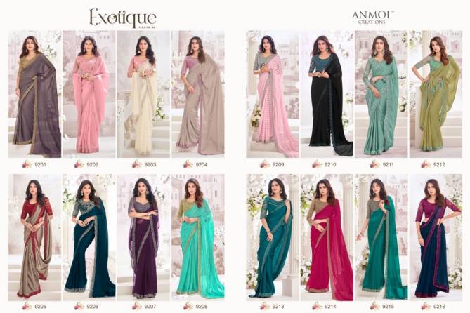 Exotique Vol 5 By Anmol Embroidery Saree Wholesale Online