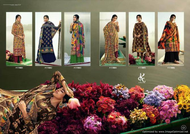 Kapil Aazeen Latest Designer Digital Printed Pure Pashmina Dress Material Collection 