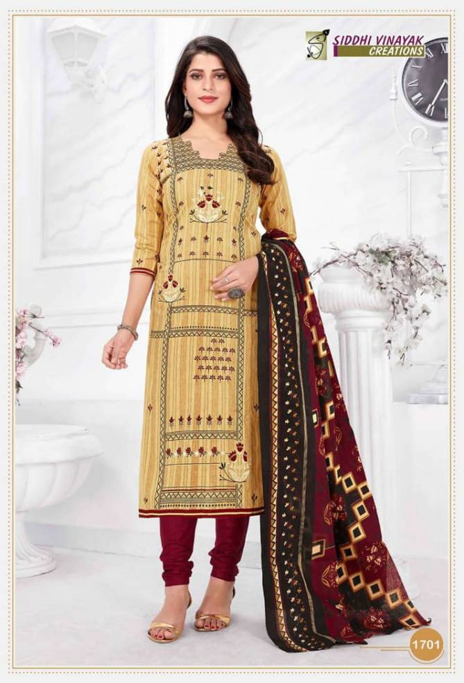Siddhi Vinayak Latest Casual Wear Pure Cotton Printed Dress Material Collection