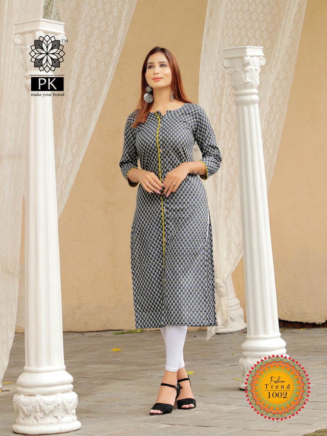 FASHION TREND VOL 1 Latest Designer Heavy Rayon Regular Wear Printed Kurti Collection