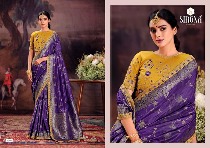 Rubby Silk By Sirona Dola Silk Designer Party Wear Sarees Suppliers In India