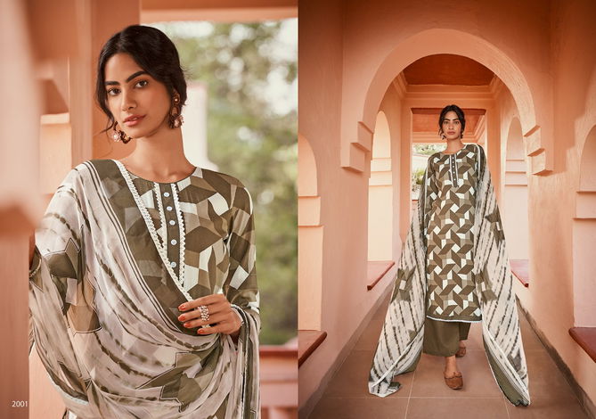 ZIYAA VOL-02 Latest Fancy Designer Fancy Casual Wear Heavy Rayon Slab With Baton Tai Lace Salwar Suit Collection