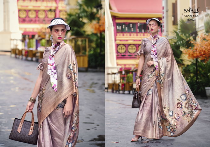 Next Generation 670019 To 670024 By Rajpath Japan Satin Printed Sarees Online Wholesale