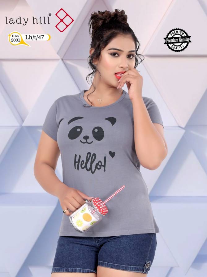 Lady Hill 47 2001 Casual Regular Wear Cotton Designer Ladies Top Collection
