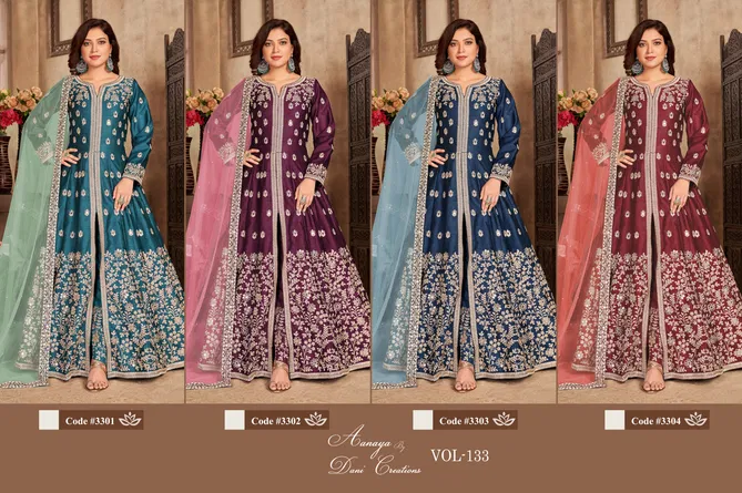 Aanaya Vol 133 By Dani Art Silk Salwar Suit Wholesale Online