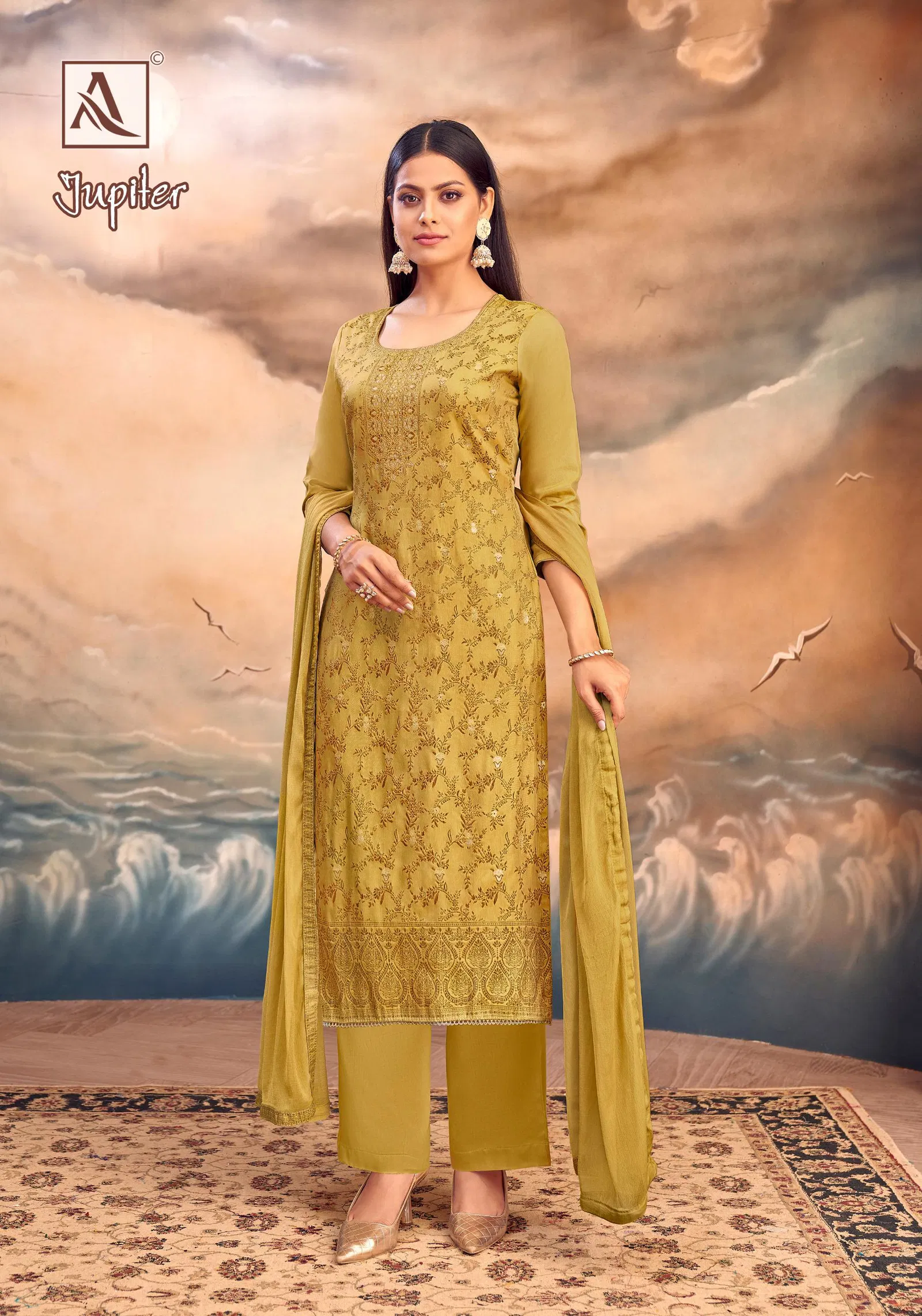 Jupiter By Alok Suit Maslin Designer Dress Material Suppliers In India