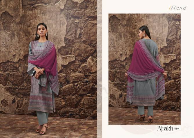 Ajrakh By Itrana Digital Printed Salwar Kameez Dress Material Catalog