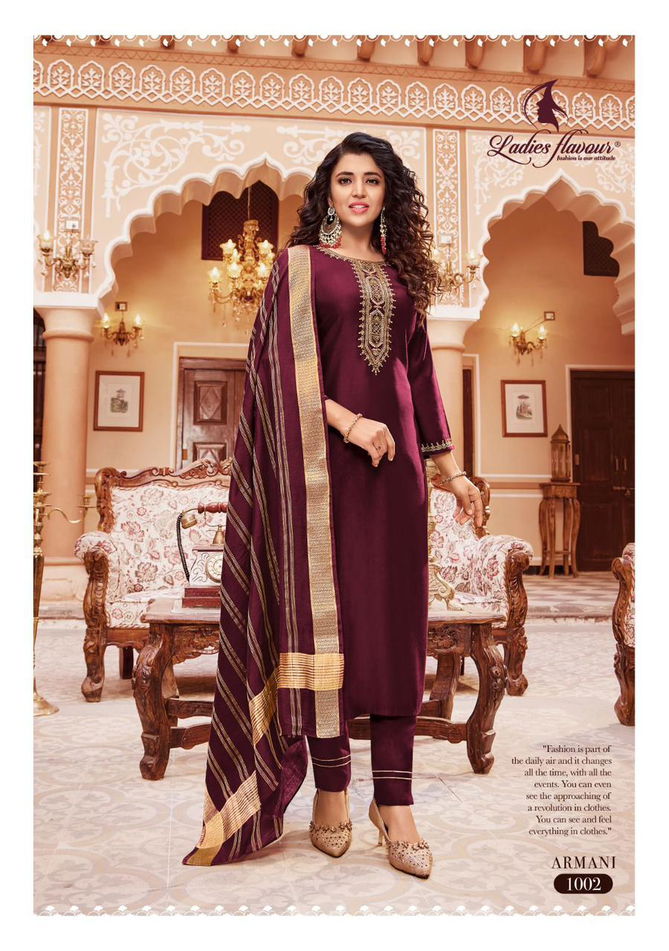 Armani By Ladies Flavour Viscose Readymade Suit Catalog