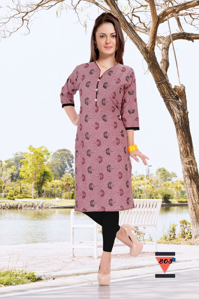 Trendy Bandhni Latest Fancy Designer casual Regular Wear Cotton Printed Kurtis Collection
