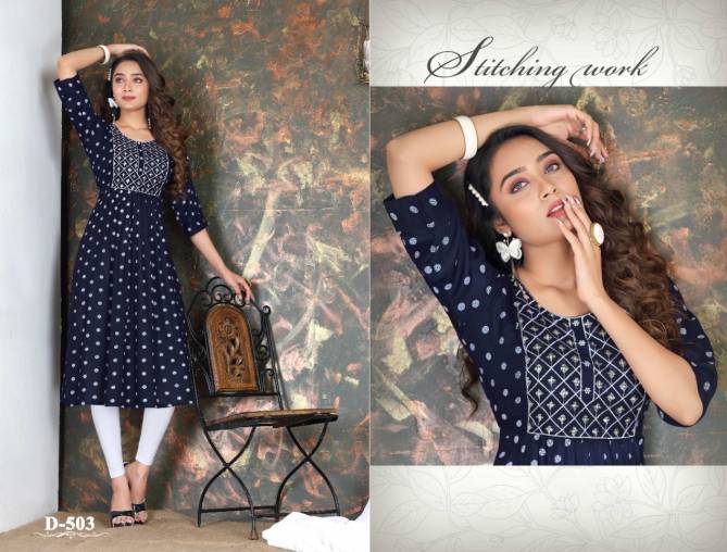 Beauty Queen Smarty 2 Casual Daily Wear Rayon Printed Designer Kurti Collection