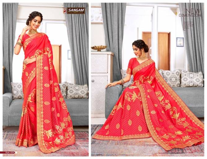 Sangam Khyati Silk Heavy Festive Wear Banarasi Silk Designer Latest Saree Collection
