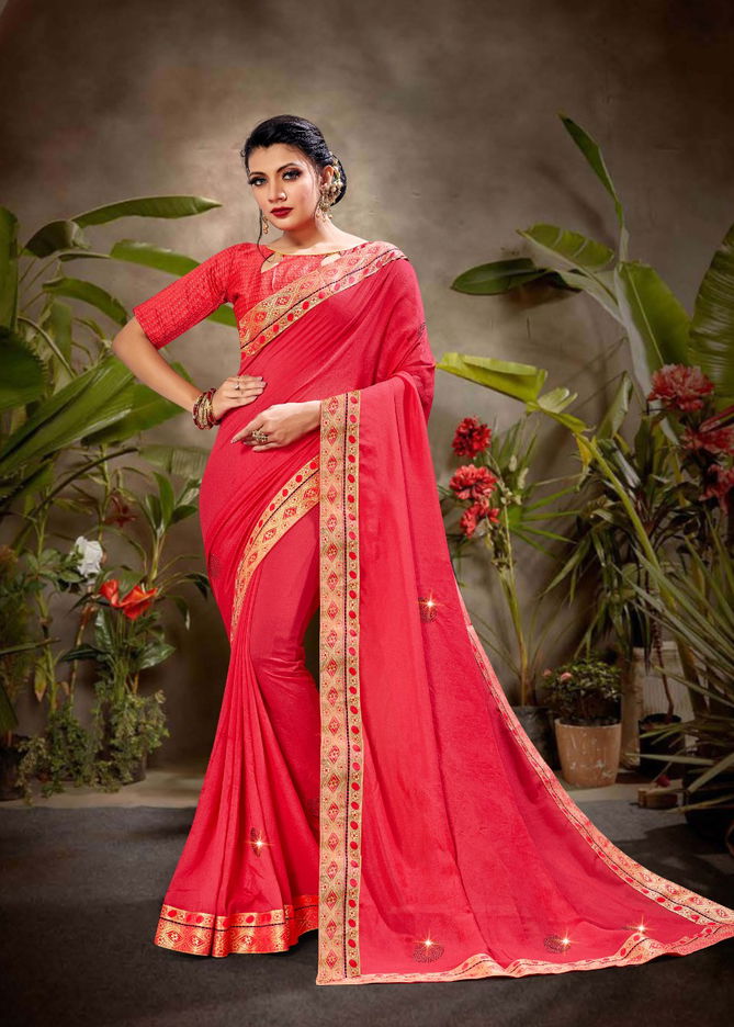 Ronisha Flavour Latest Fancy Heavy Wedding Wear Vichitra silk Sarees Collection
