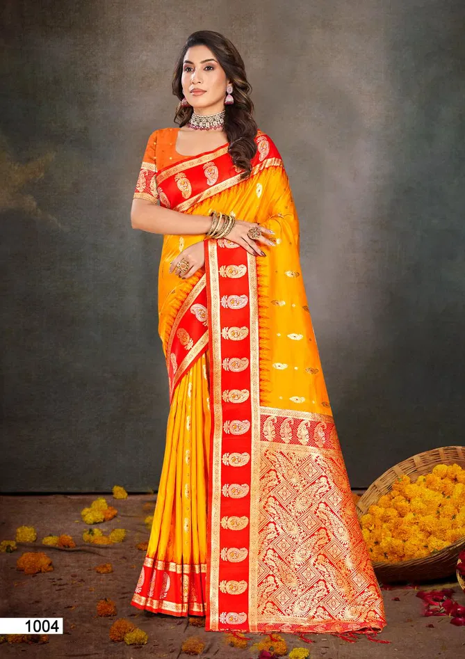 Rajshahi Silk By Bunawat Wedding Wear Saree Wholesale Shop In Surat