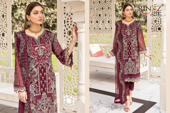 Rinaz Ramsha 7 Heavy Fancy Designer Festive Wear Georgette Embroidery And Diamond Work Pakistani Salwar Suits Collection
