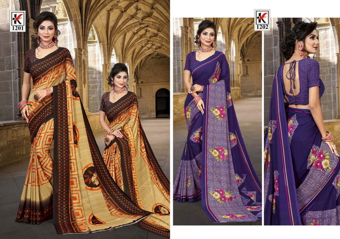 Halla Bol 102 Rennial Casual Daily Wear Renial Printed Saree Collection
