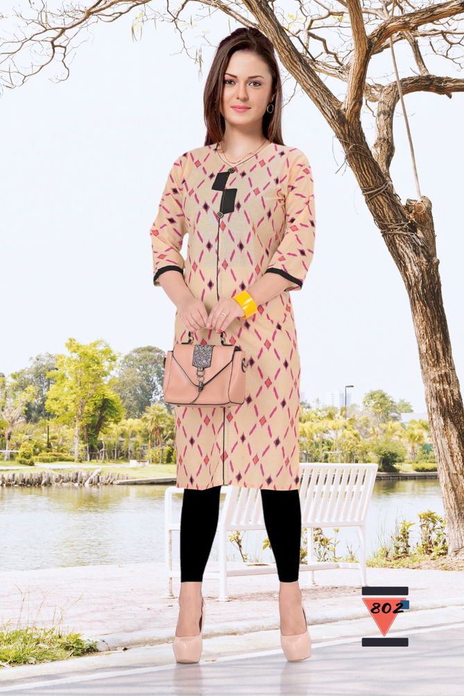 Trendy Bandhni Latest Fancy Designer casual Regular Wear Cotton Printed Kurtis Collection
