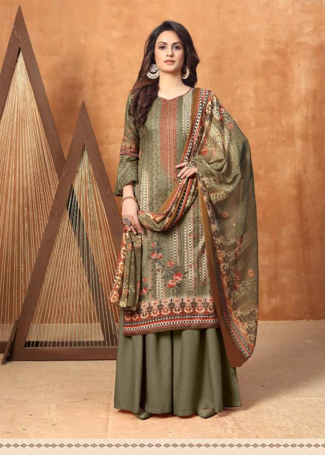 Anita Kesariya Noor Latest fancy Regular Wear Pure Cambric Digital Printed Designer Dress Material Collection