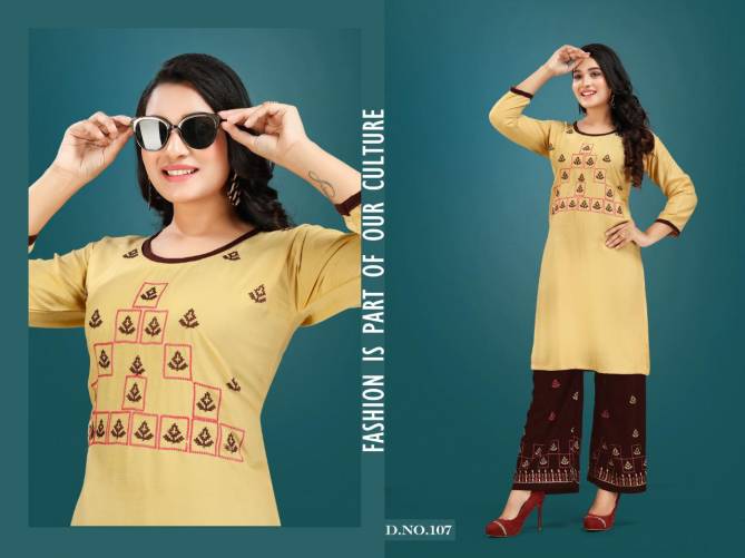 Plazo Queen Latest Collection Of New Fancy Designer Party Wear Embroidered Kurtis With Plazo