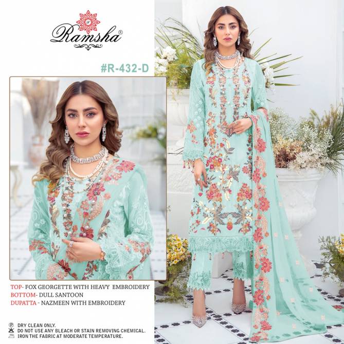 Ramsha R 432 Nx Fancy New Exclusive Wear Pakistani Salwar Kameez Collection
