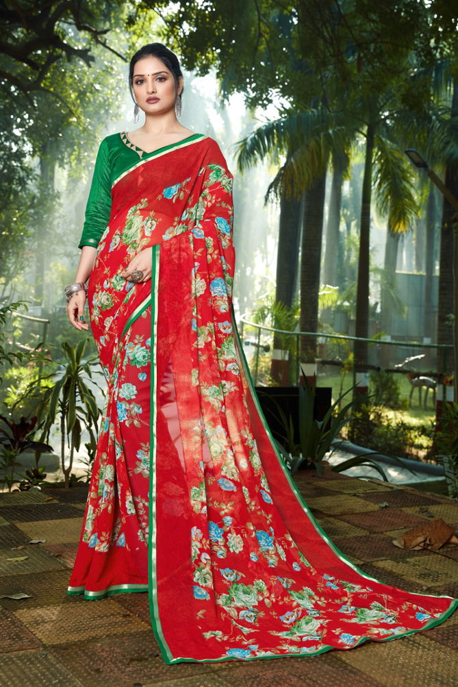 Rajyog Tamanna Latest Designer Regular Wear Party Wear Rich Look Georgette Saree Collection
