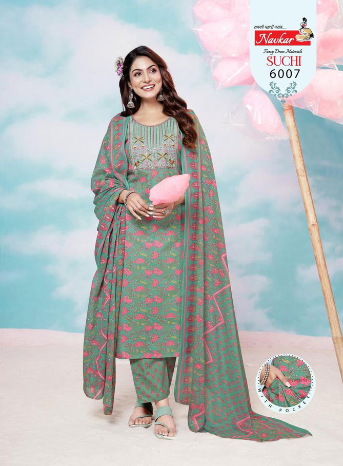 Suchi Vol 6 By Navkar Cambric Cotton Kurti With Bottom Dupatta Orders In India