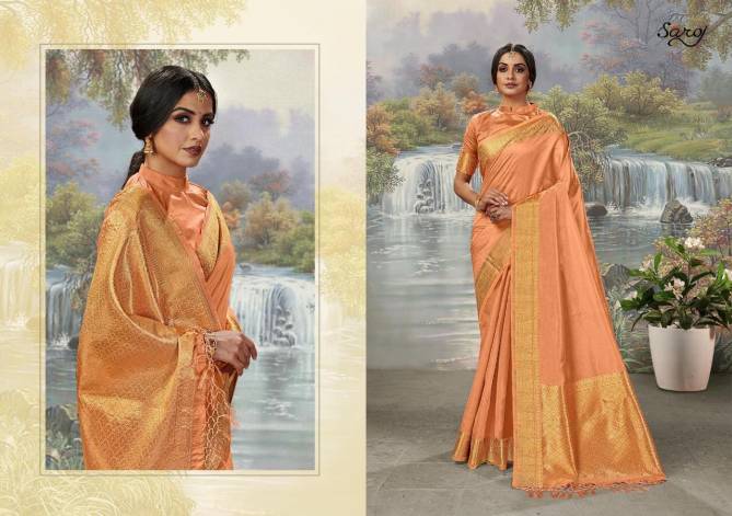 Saroj Sumitra Latest Fancy Designer Festive Wear Heavy Cotton Silk Sarees Collection
