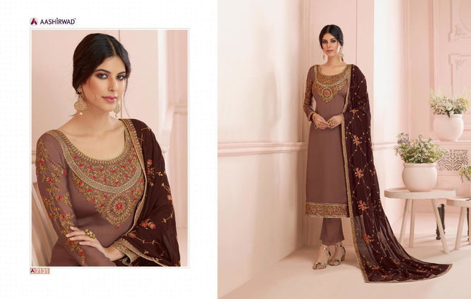 Nirva Latest New Designer Party Wear Wedding Suit With Beautiful Neck Design 