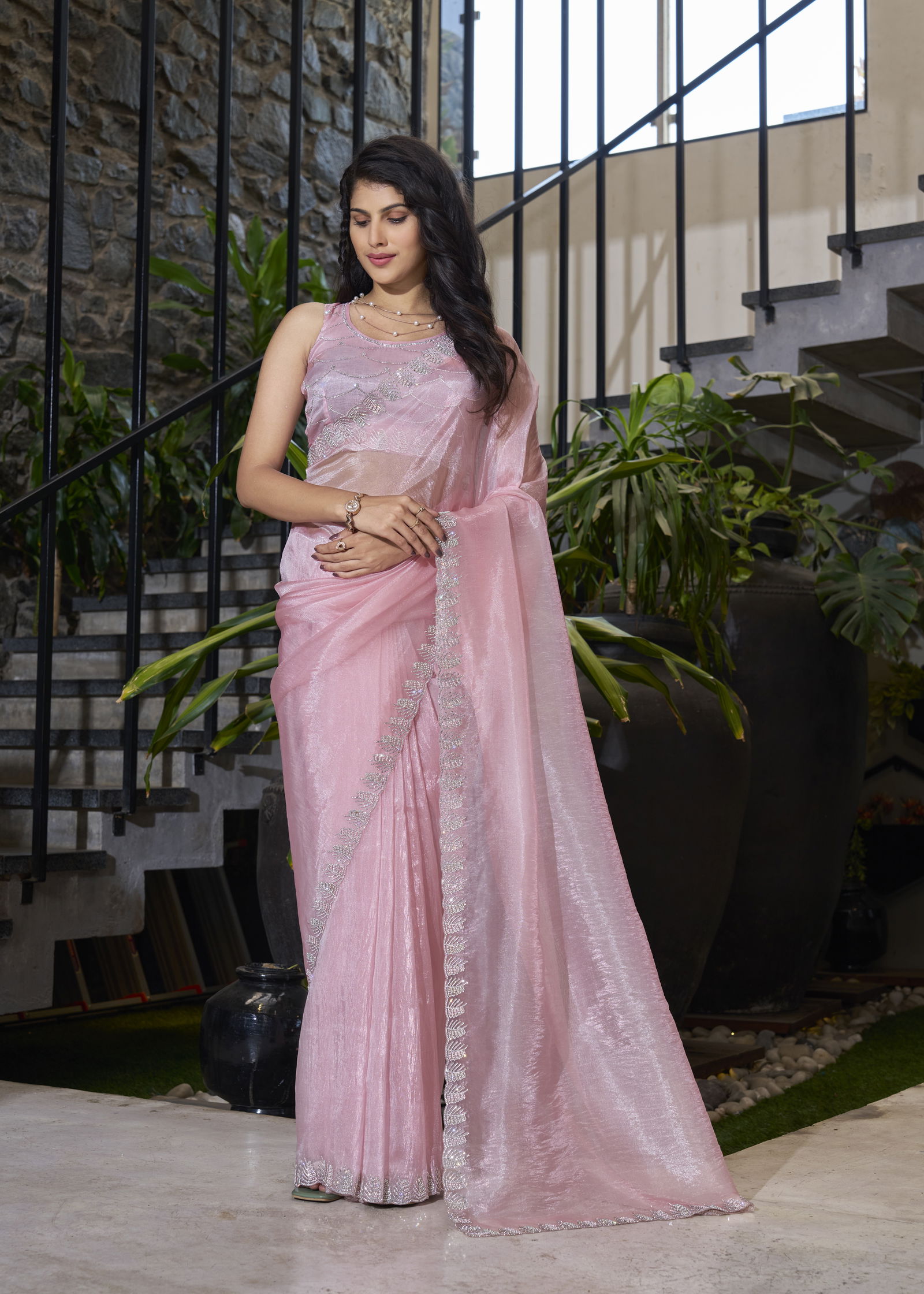 Karwaan By Nari Fashion Organza Party Wear Sarees Suppliers In India