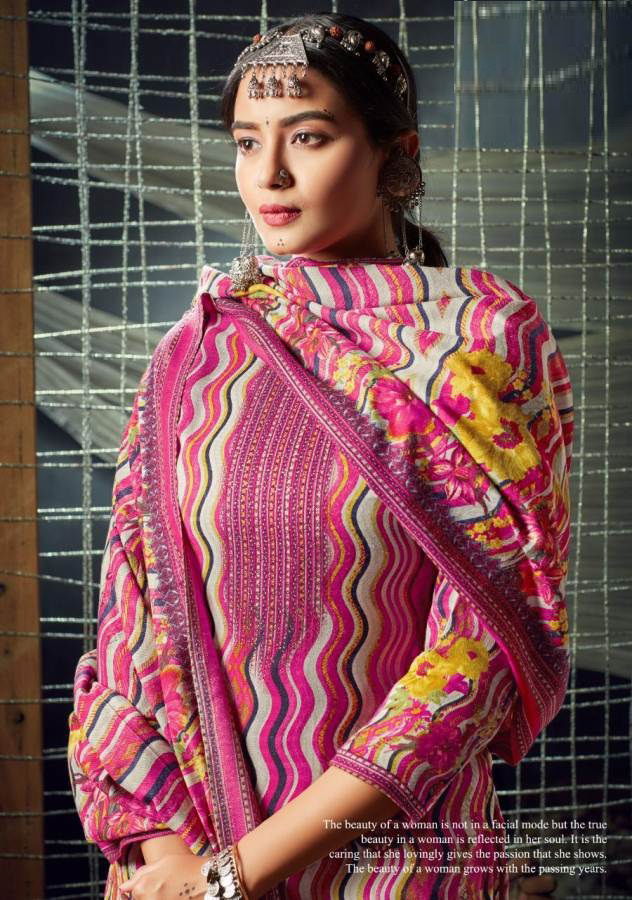 Slky 3 Latest Designer Casual Wear Pure Pashmina Winter Dress Material Collection 