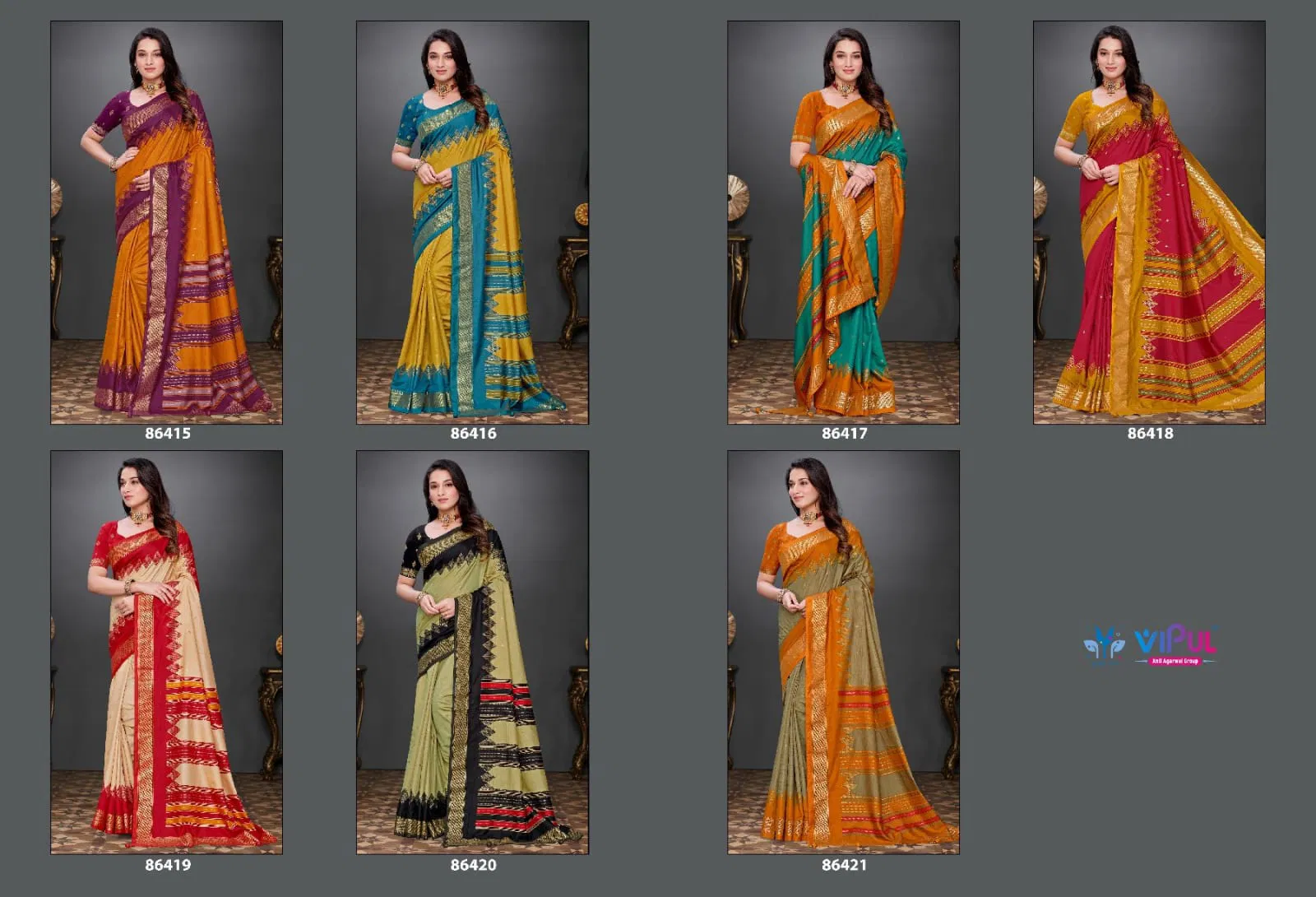 Tatvam Silk By Vipul Soft Silk Daily Wear Saree Suppliers In India