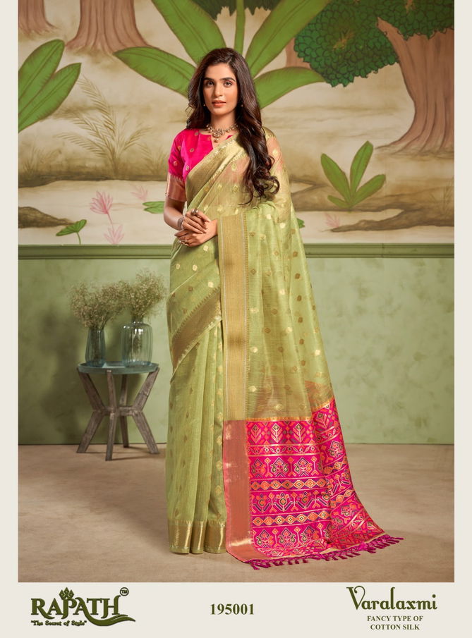 Varalaxmi By Rajpath Cotton Silk Party Wear Saree Exporters In India