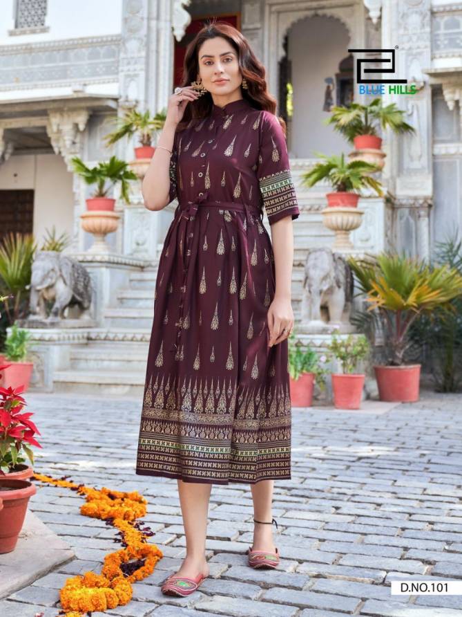 VEE FAB GOLD FISH VOL-1 Latest Fancy Festive Wear Designer Rayon With Gold Printed Kurtis Collection