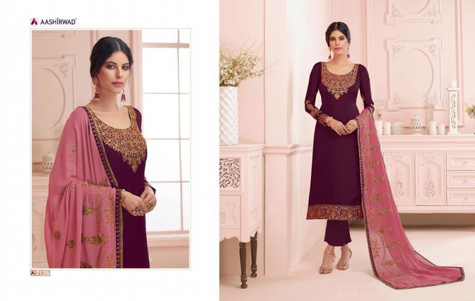 Nirva Latest New Designer Party Wear Wedding Suit With Beautiful Neck Design 