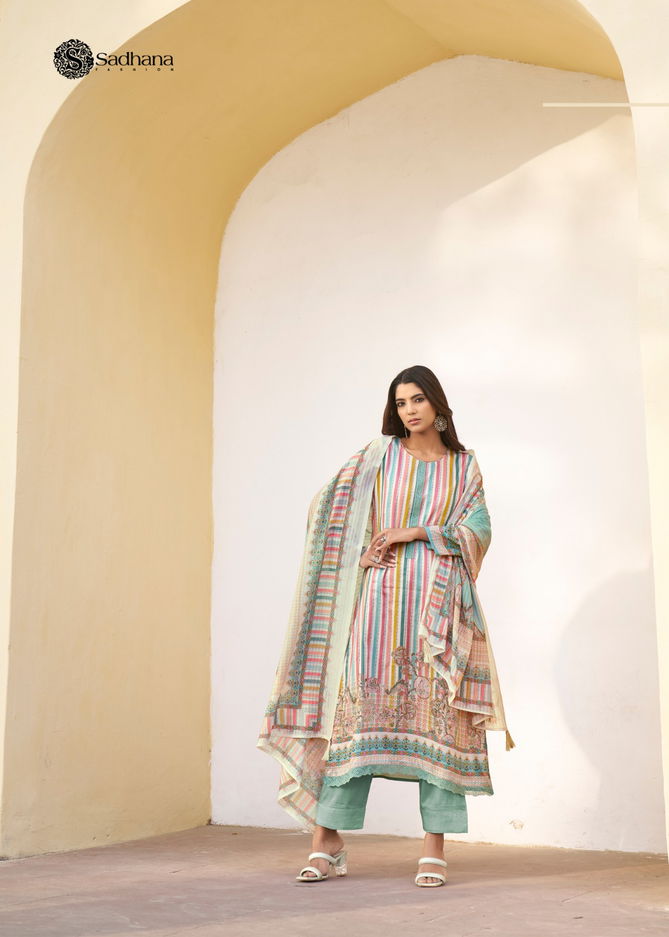 Vaibhavi By Sadhana Printed Cotton Dress Material Wholesale Shop In Surat