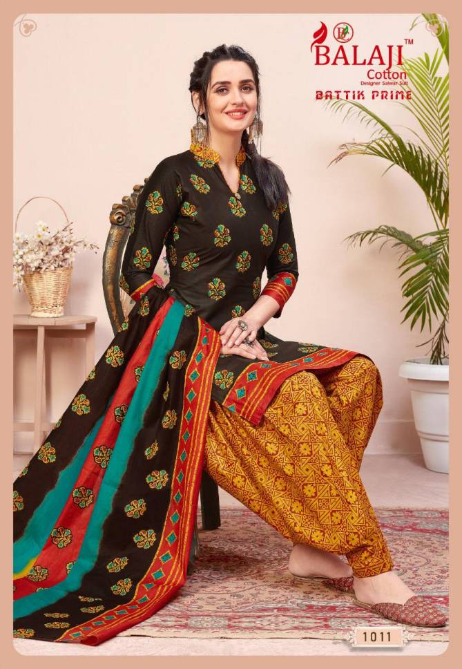 Balaji Batik Prime 1 Latest Fancy Designer Casual Wear Pure Printed Cotton Dress Material
