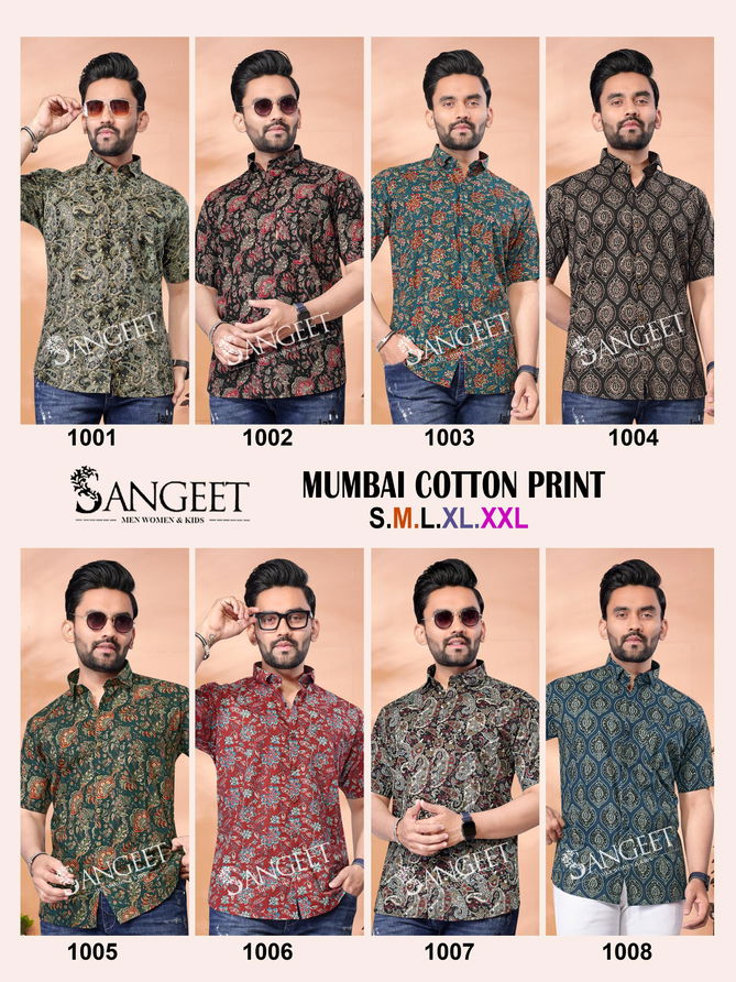 Sangeet Mumbai Cotton Print Mens T Shirt Wholesale In India